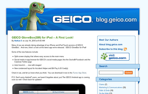 blog.geico.com latest entries