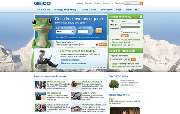 Mountain region background, free quote headline, customer reviews promotion