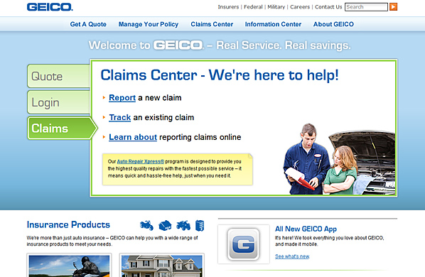 Claims tab